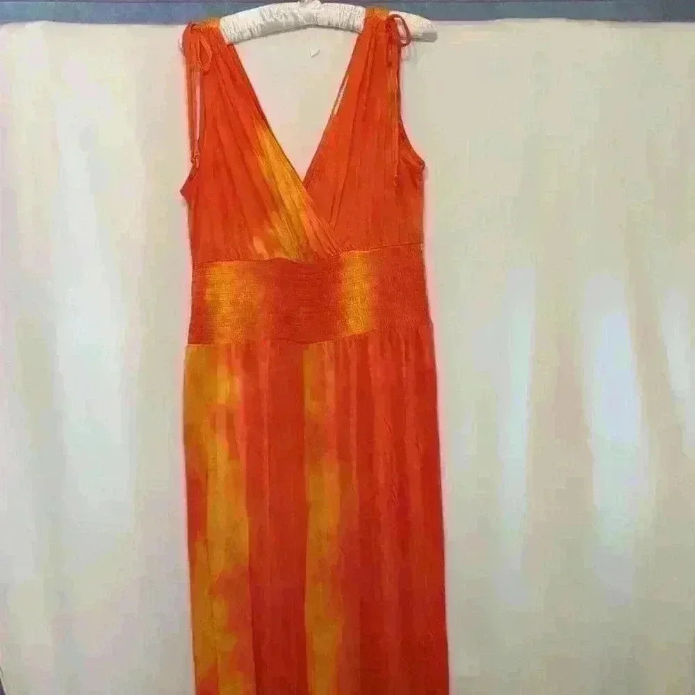 Vibrant Orange Jumpsuit